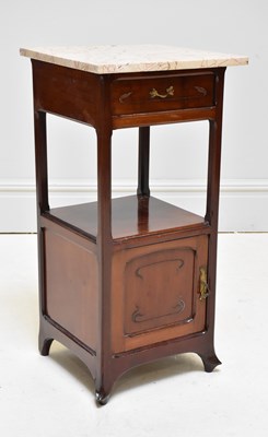 Lot 1196 - An early 20th century French mahogany bedside...