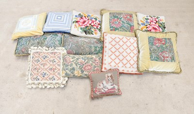 Lot 1636 - A collection of twelve cushions including...