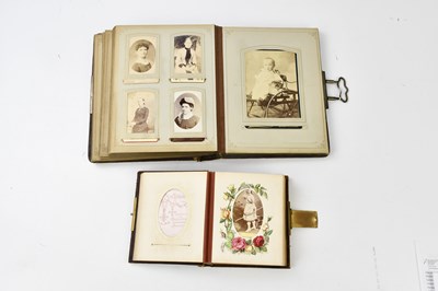 Lot 952 - Two Victorian leather bound family photgraph...