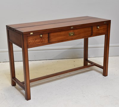 Lot 1047 - A reproduction mahogany hall table, height...