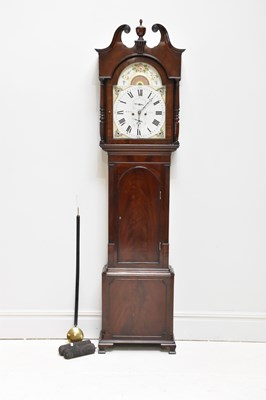 Lot 1306 - H WALKER, LANCASTER; a 19th century eight day...