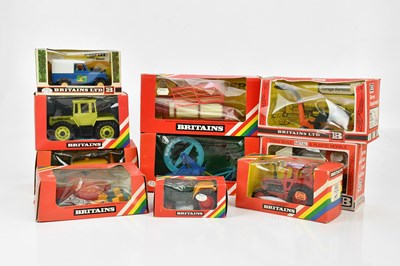 Lot 2012 - BRITAINS; ten boxed farm vehicles, to include...