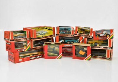Lot 2018 - BRITAINS; fourteen boxed farm vehicles and...