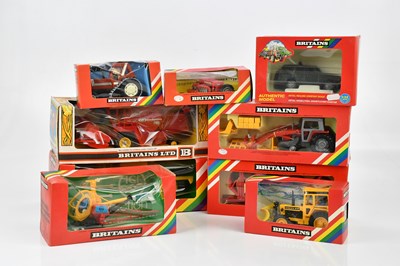 Lot 2008 - BRITAINS; nine boxed farm vehicles, to include...
