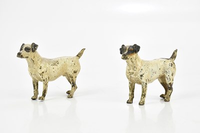 Lot 1608 - A pair of cold painted bronze figures of...