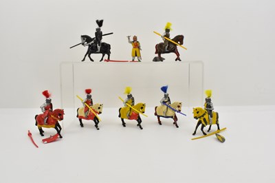 Lot 649 - TIMPO-MODELS; seven boxed knights on horseback...