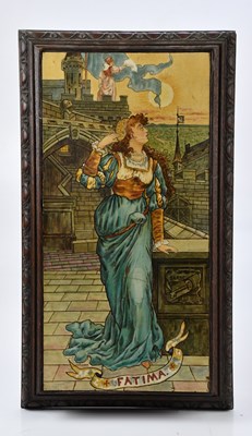 Lot 515 - A Dutch Art Nouveau ceramic wall plaque...