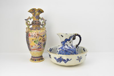 Lot 149 - A large modern Japanese Satsuma-style temple...