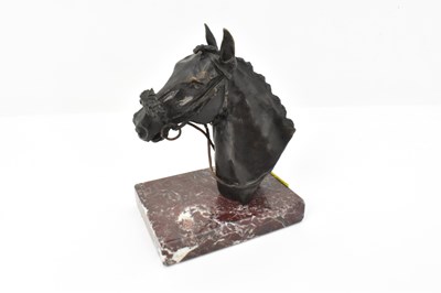 Lot 158 - A mid-20th century bronze depicting the head...