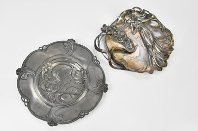 Lot 169 - WMF; an Art Nouveau circular charger centrally...