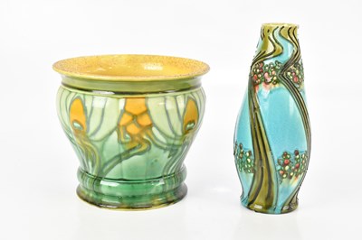 Lot 512 - MINTON; a Secessionist range vase of ovoid...