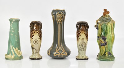 Lot 577 - MITTERTEICH; an Austrian Art Nouveau vase with...