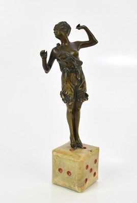 Lot 69 - An Art Deco bronze figure of a semi-nude...