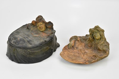 Lot 495 - FRANCOIS MADURELL; an Art Nouveau trinket box...