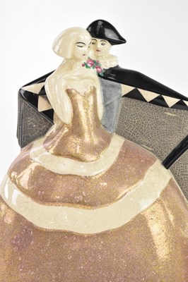 Lot 505 - ROYAL DUX; an Art Deco figure representing a...