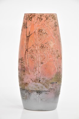 Lot 300 - LEGRAS; an Art Nouveau French cameo glass vase...