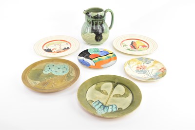 Lot 501 - GRAY'S POTTERY; a hand painted Art Deco...
