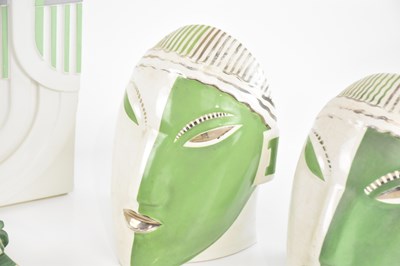 Lot 502 - Two pairs of French Art Deco bookends,...