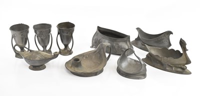 Lot 115 - KAYSERZINN; a collection of Arts and Crafts...