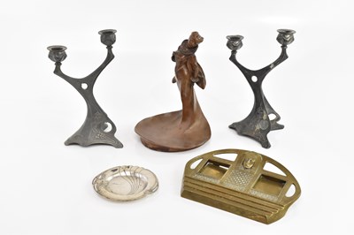 Lot 125 - ATTRIBUTED TO KAYSERZINN; a pair of twin...