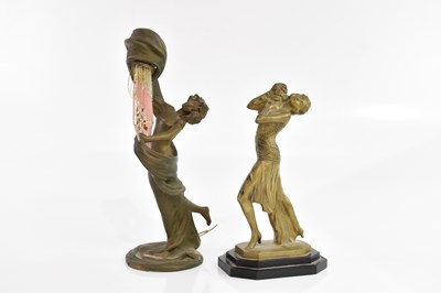 Lot 126 - AFTER J.M MICHEL; a bronze figure of an Art...