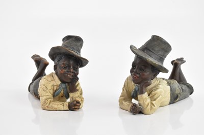 Lot 539 - IN THE MANNER OF GOLDSCHEIDER; a pair of...