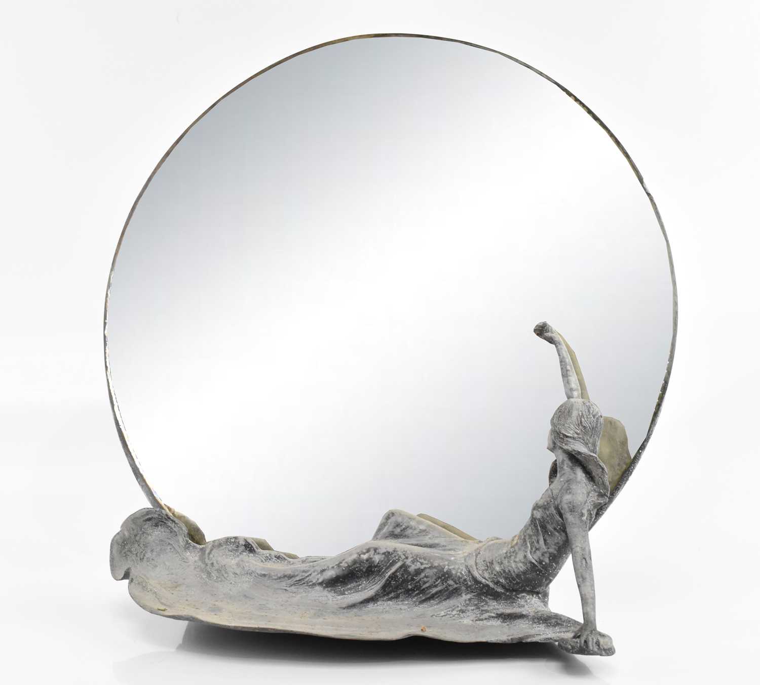 Lot 80 - An Art Nouveau dressing table mirror with...