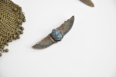 Lot 127 - ATTRIBUTED TO WMF; an Art Nouveau brass lady's...