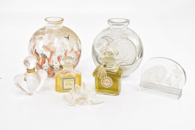 Lot 256 - Three French Art Deco perfume bottles...