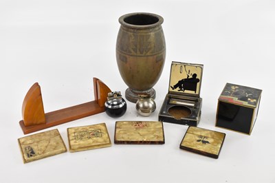 Lot 129 - An Art Deco amber bakelite photograph holder...