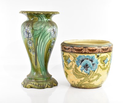 Lot 477 - MINTON; a Secessionist range jardiniere and...
