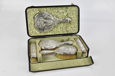 Lot 12 - WALKER & HALL; a George V hallmarked silver...