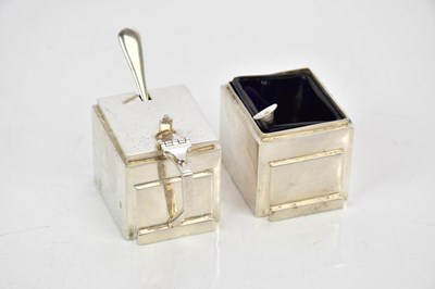 Lot 81 - WALKER & HALL; a George V hallmarked silver...