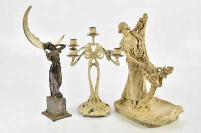 Lot 124 - WMF; a centrepiece representing a maiden...