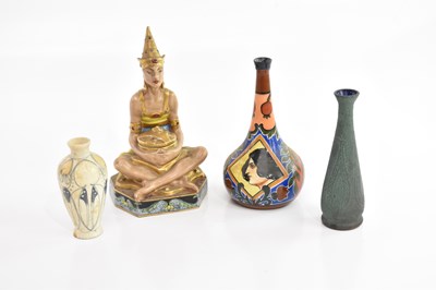 Lot 541 - VAL SAINT LAMBERT; an art glass vase, height...