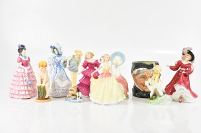 Lot 2501 - ROYAL WORCESTER; three figures comprising...