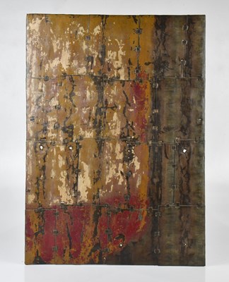 Lot 50 - MARK HILLTOUT; old rusted, painted unwanted...