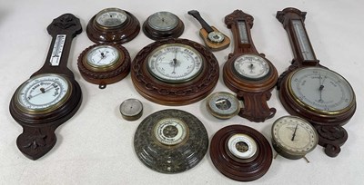 Lot 146 - A group of mainly Edwardian carved oak...
