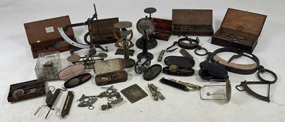 Lot 111 - A collection of scales, mainly 18th and 19th...