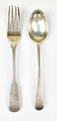 Lot 1085 - MITCHELL & RUSSELL; a George III hallmarked...