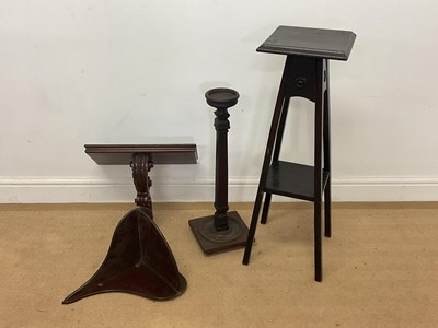 Lot 760 - A jardiniere stand, height 79cm, together with...