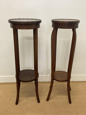 Lot 729 - Two early 20th century mahogany jardiniere...