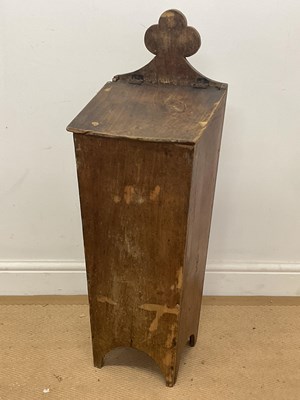 Lot 782 - A rustic wooden candle box, height 88cm.