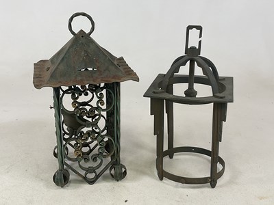 Lot 651 - Two Arts and Crafts ceiling lights, both...