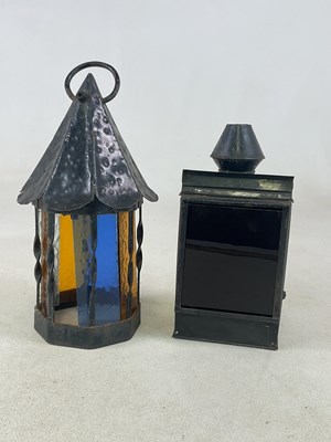 Lot 656 - An unusual Arts and Crafts ceiling light,...