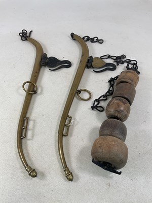 Lot 232 - A pair of patent double cased brass No. 2...
