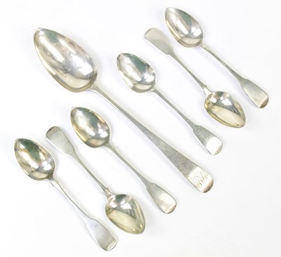 Lot 1088 - IB; a set of six George IV hallmarked silver...