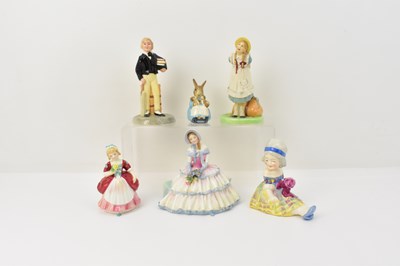 Lot 114 - A collection of six various porcelain figures,...