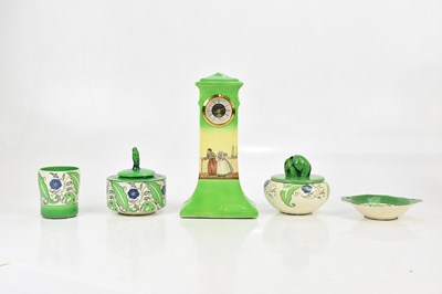 Lot 1637 - ROYAL DOULTON; a collection of 'Viridian' ware,...