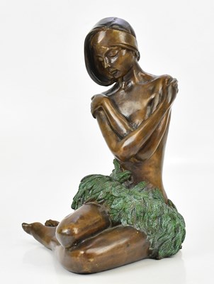 Lot 1496 - A 20th century hollow cast cold painted bronze...